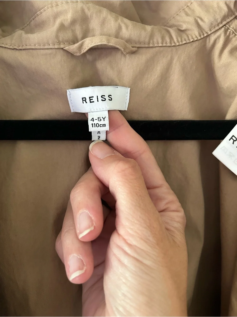 Reiss Bettie Junior Technical Poncho in Camel Sz 4-5 Y